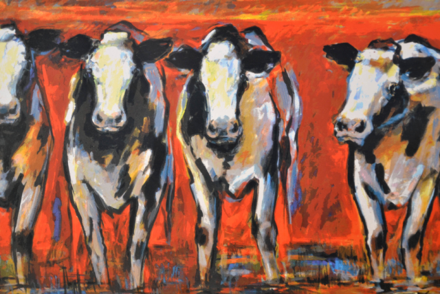 Koeien voor rode gloed – Frits van Eeden – Art center Hoorn