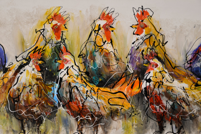 Kippen – Caspar van Houten – Art center Hoorn