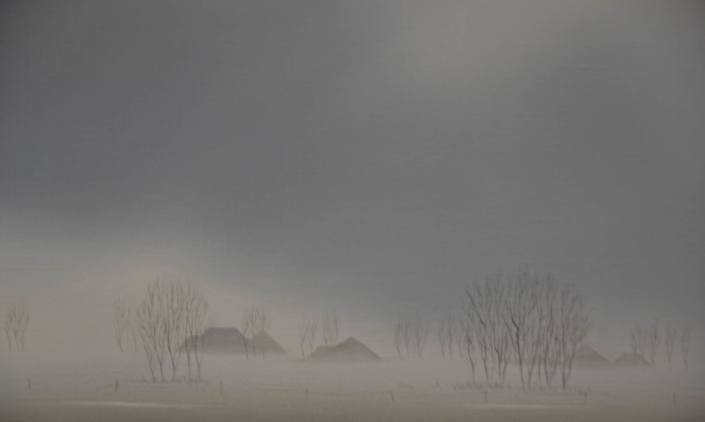 Landschap in de mist – Lolke van der Bij – Art center Hoorn