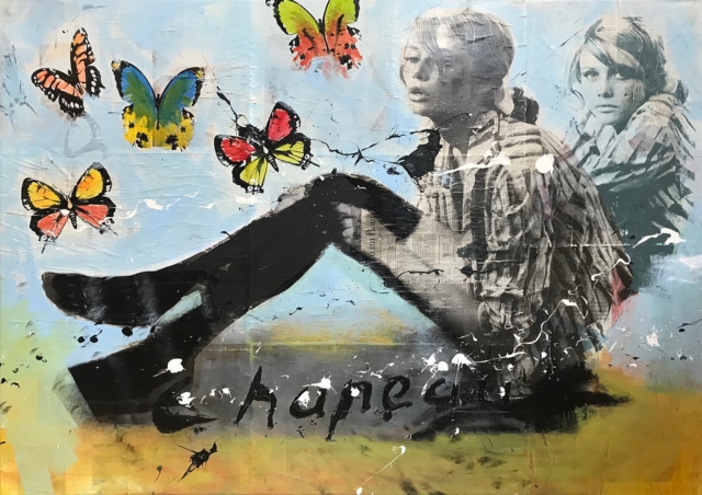 Butterflies Twiggy – Ronald Chapeau – Art center Hoorn