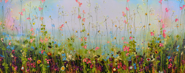 Flowers with Beautiful Sunset – Yulia Muravyeva – Art center Hoorn