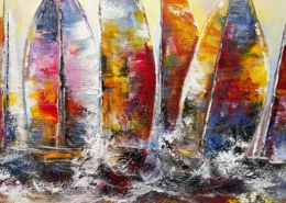 Boten op zee - Henry Brand - Art Center Hoorn