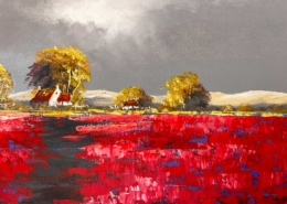 Landschap, rood - Daniel Dumont - Art Center Hoorn